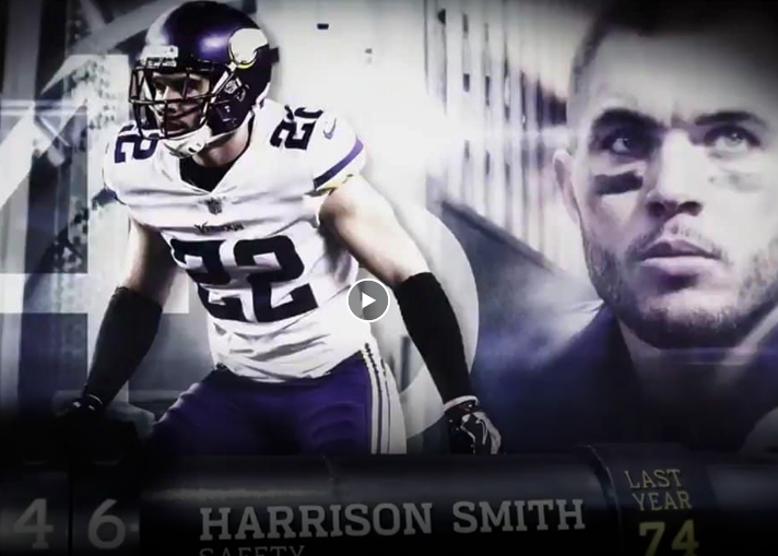 Vikings.com: Harrison Smith Makes NFL’s Top 100 at No. 46