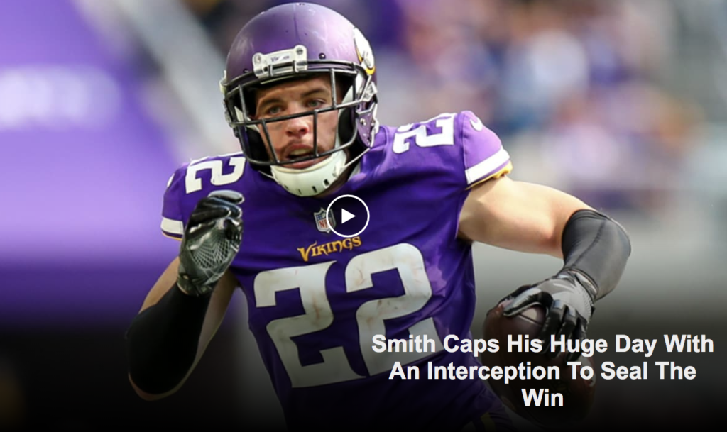 Vikings.com: Harrison Smith Named NFC Defensive Player of the Week